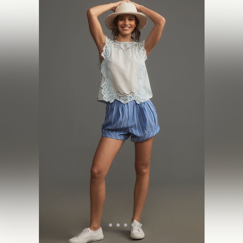 By Anthropologie Pleated Shorts